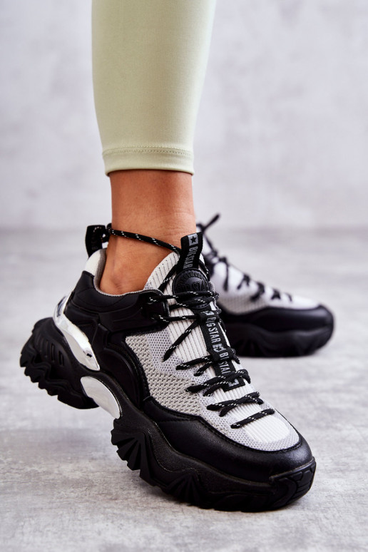 Féminin baskets Memory Foam System Big Star KK274053 Noir et-couleur grise Féminin baskets Memory Foam System Big Star KK274053 Noir et-couleur grise