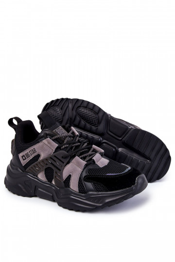 Männlich Sportlicher Stil Schuhe Big Star KK174054 schZuarze Farbe