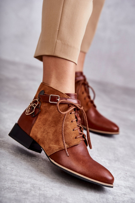 Dameslaarzen Schoenen Het heeftciejka 5743A-29 bruine kleur