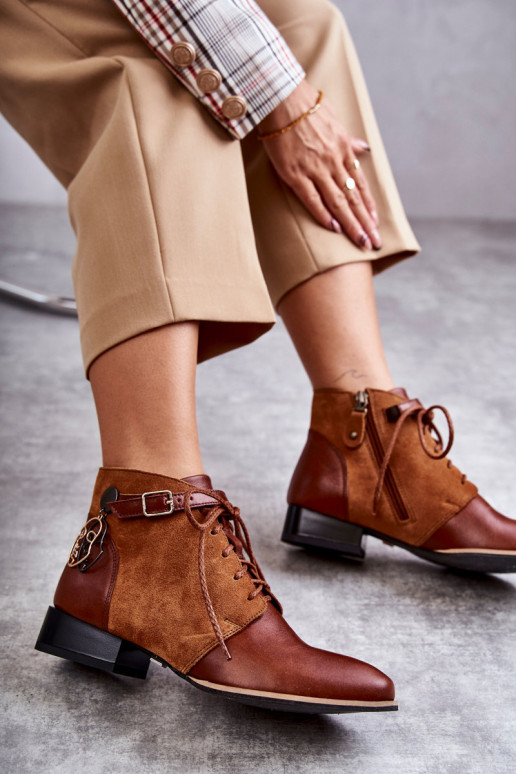 Dameslaarzen Schoenen Het heeftciejka 5743A-29 bruine kleur