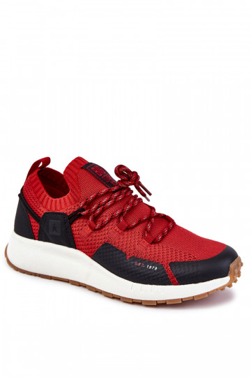 Männlich Turnschuhe Big Star KK174013 rote Farbe