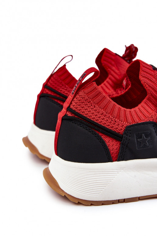 Mâle baskets Big Star KK174013 couleur rouge