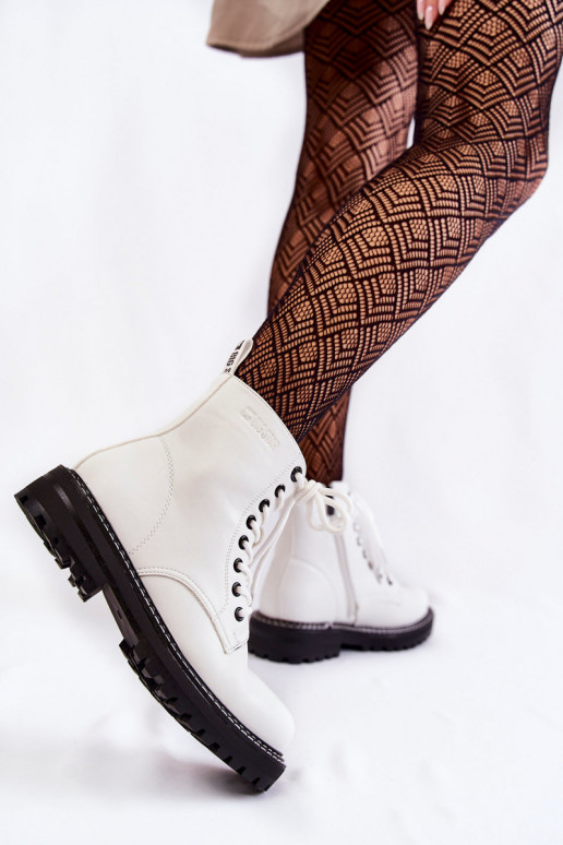 Dames Laarzen met platform Big Star KK274539 Initte kleur Dames Laarzen met platform Big Star KK274539 Initte kleur