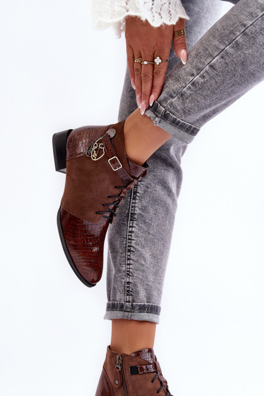 Dameslaarzen Schoenen Het heeftciejka 5743A-02 bruine kleur Dameslaarzen Schoenen Het heeftciejka 5743A-02 bruine kleur