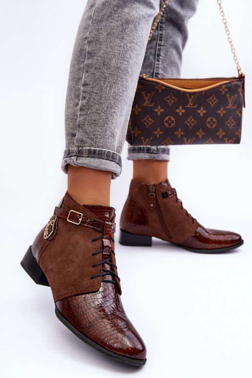 Dameslaarzen Schoenen Het heeftciejka 5743A-02 bruine kleur Dameslaarzen Schoenen Het heeftciejka 5743A-02 bruine kleur