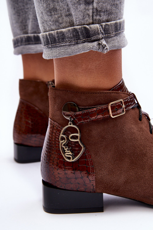 Dameslaarzen Schoenen Het heeftciejka 5743A-02 bruine kleur Dameslaarzen Schoenen Het heeftciejka 5743A-02 bruine kleur