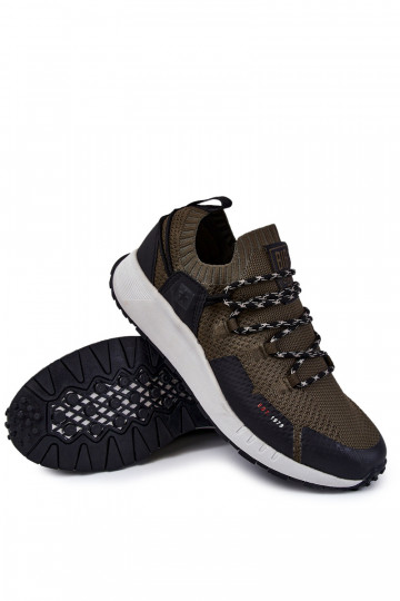 Männlich Turnschuhe Big Star KK174014 Khaki-Farbe 2