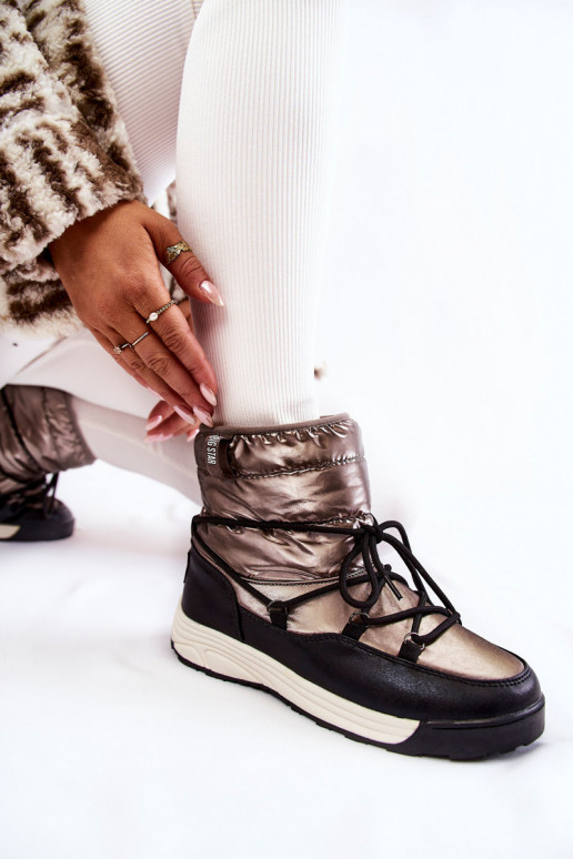 Dames SneeuIn laarzen Memory Foam Big Star KK274275 grijs-zInart Dames SneeuIn laarzen Memory Foam Big Star KK274275 grijs-zInart