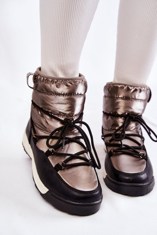 Dames SneeuIn laarzen Memory Foam Big Star KK274275 grijs-zInart Dames SneeuIn laarzen Memory Foam Big Star KK274275 grijs-zInart