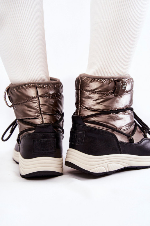 Dames SneeuIn laarzen Memory Foam Big Star KK274275 grijs-zInart Dames SneeuIn laarzen Memory Foam Big Star KK274275 grijs-zInart