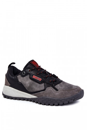 Männlich Klassisches Stilvollll Turnschuhe Memory Foam Big Star KK174271 graue Farbe