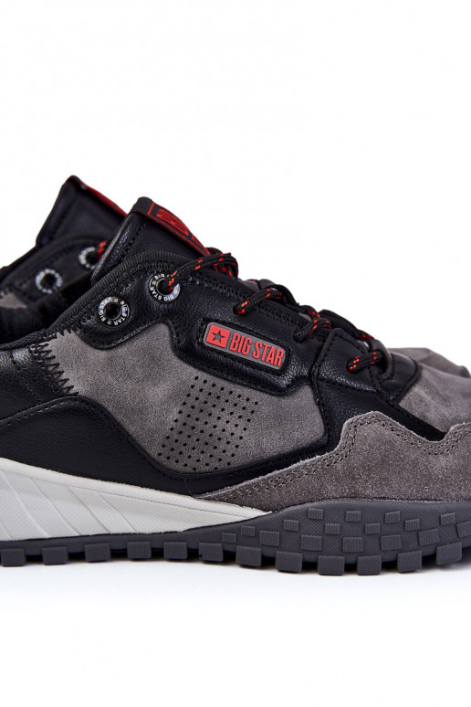 Männlich Klassisches Stilvollll Turnschuhe Memory Foam Big Star KK174271 graue Farbe Männlich Klassisches Stilvollll Turnschuhe Memory Foam Big Star KK174271 graue Farbe