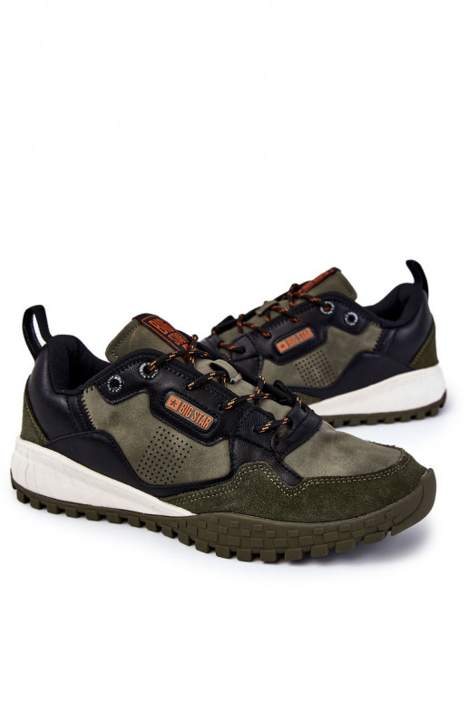 Het heeftnnen Het klassieke model sportschoenen Memory Foam Big Star KK174272 groene kleur Het heeftnnen Het klassieke model sportschoenen Memory Foam Big Star KK174272 groene kleur