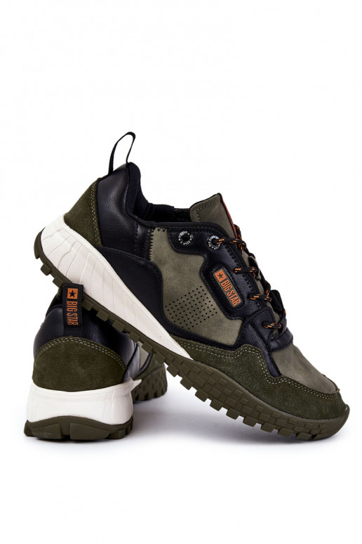 Het heeftnnen Het klassieke model sportschoenen Memory Foam Big Star KK174272 groene kleur Het heeftnnen Het klassieke model sportschoenen Memory Foam Big Star KK174272 groene kleur