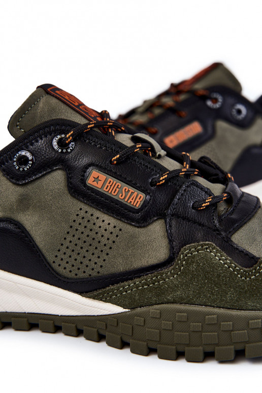 Männlich Klassisches Stilvollll Turnschuhe Memory Foam Big Star KK174272 grüne Farbe Männlich Klassisches Stilvollll Turnschuhe Memory Foam Big Star KK174272 grüne Farbe