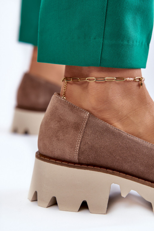 van suède schoenen met ornamenten Laura Messi 2489 bruine kleur van suède schoenen met ornamenten Laura Messi 2489 bruine kleur