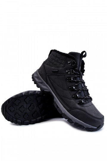 Heren gevoerde enkellaarsjes wandelschoenen Cross Jeans KK1R4022C zwart 2