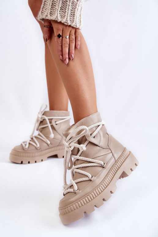 Féminin À la mode Bottes Bottes de neige beige Kallen Féminin À la mode Bottes Bottes de neige beige Kallen