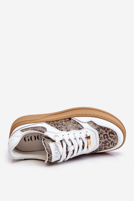 Dames Comfortabele sneakers GOE LL2N4052 INit-beige Dames Comfortabele sneakers GOE LL2N4052 INit-beige