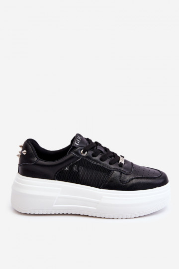 Féminin Modèle classique baskets GOE LL2N4061 couleur noire 2