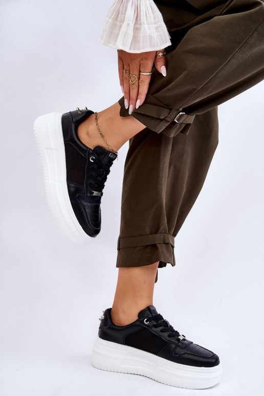 Féminin Modèle classique baskets GOE LL2N4061 couleur noire Féminin Modèle classique baskets GOE LL2N4061 couleur noire