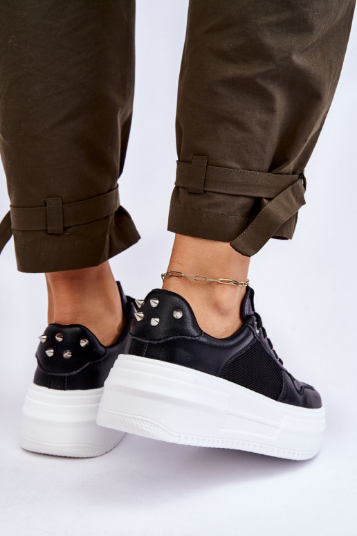 Feminin Klassisches Stilvollll Turnschuhe GOE LL2N4061 schZuarze Farbe