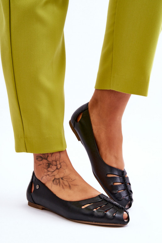 Ballerines confortables en cuir naturel Féminin couleur noire Lemar Luka Ballerines confortables en cuir naturel Féminin couleur noire Lemar Luka