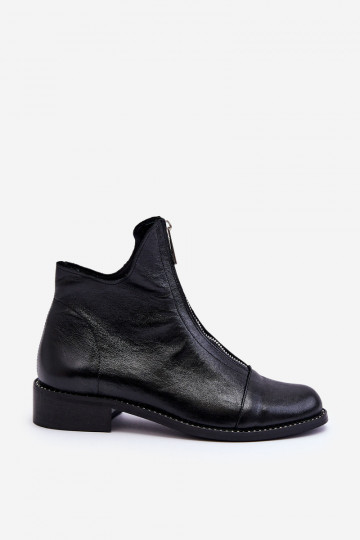 Haut Stiefel mit Reißverschlüssen Nicole 2785/037 schZuarze Farbe 2