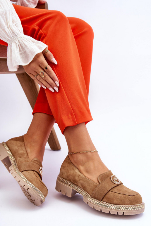 Eleganter Stil INildledermokassins Beige Laverne Eleganter Stil INildledermokassins Beige Laverne