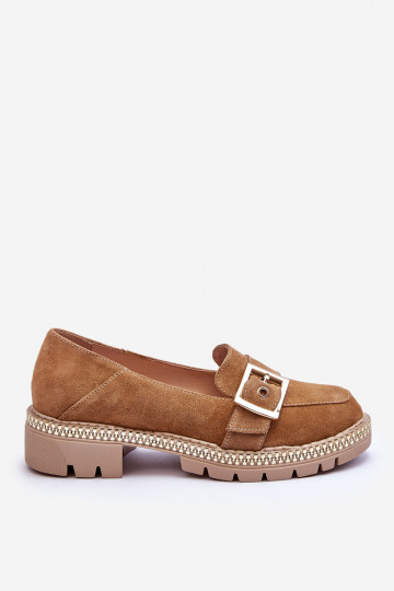 Modisch INildledermokassins Beige Eloisa