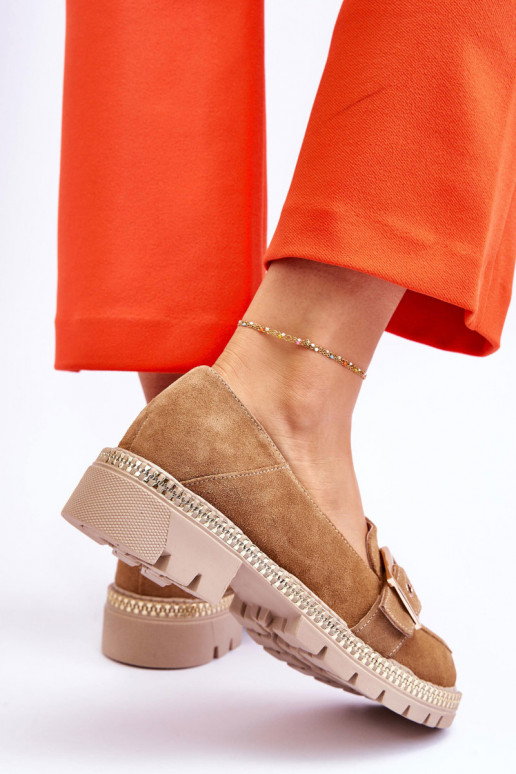 Modisch INildledermokassins Beige Eloisa Modisch INildledermokassins Beige Eloisa