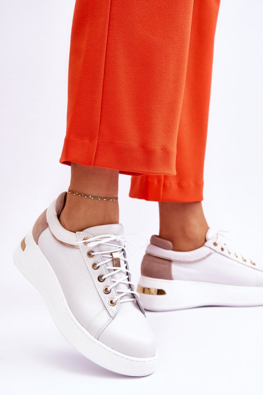 Feminin Haut Turnschuhe mit einer Plattform Zueiße Farbe Caressa Feminin Haut Turnschuhe mit einer Plattform Zueiße Farbe Caressa