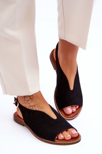 Suède damessandalen LeInski Shoes 3220/X beige 2