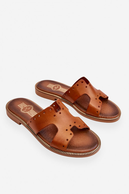 Zazoo 40326 Féminin Chaussons Avec découpes décoratives marron Zazoo 40326 Féminin Chaussons Avec découpes décoratives marron