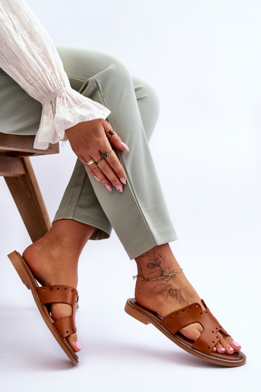 Zazoo 40326 Féminin Chaussons Avec découpes décoratives marron Zazoo 40326 Féminin Chaussons Avec découpes décoratives marron