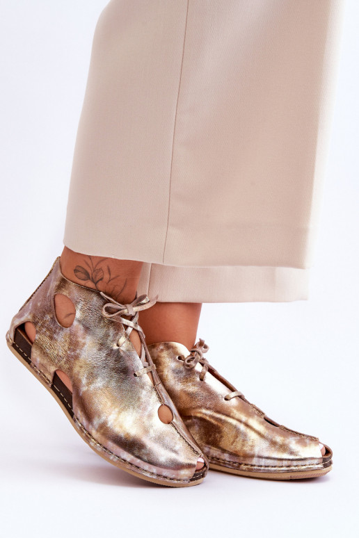 Peau Bottes Il fautciejka 03426-42 couleur dorée  Peau Bottes Il fautciejka 03426-42 couleur dorée