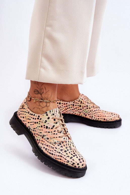 Dames Leer schoenen Oxford-model Het heeftciejka 04087-18 OranjeoIno-zInart Dames Leer schoenen Oxford-model Het heeftciejka 04087-18 OranjeoIno-zInart