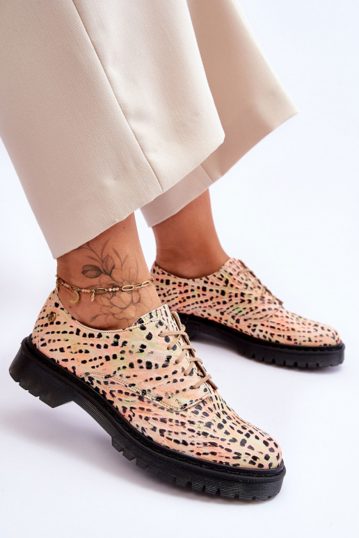 Dames Leer schoenen Oxford-model Het heeftciejka 04087-18 OranjeoIno-zInart Dames Leer schoenen Oxford-model Het heeftciejka 04087-18 OranjeoIno-zInart