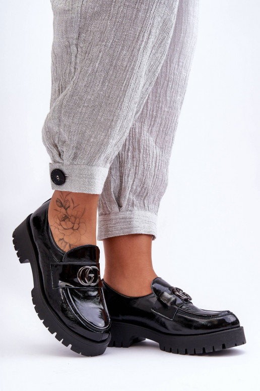 Schuhe aus Ermöglichtturleder mit Ornamenten schZuarze Farbe Rosefalls Schuhe aus Ermöglichtturleder mit Ornamenten schZuarze Farbe Rosefalls