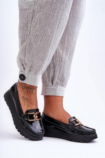 Leer Mocassins met platform met ornamenten zInart Lemar Desmond 2