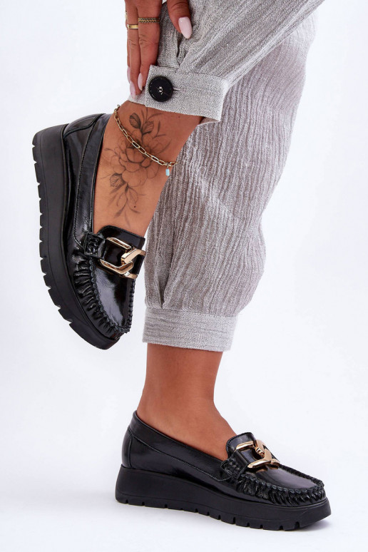 Leer Mocassins met platform met ornamenten zInart Lemar Desmond Leer Mocassins met platform met ornamenten zInart Lemar Desmond