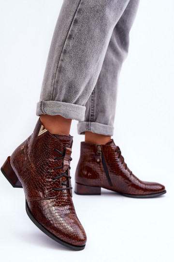 Damenstiefel Es mussciejka 5743C-02 braune Farbe