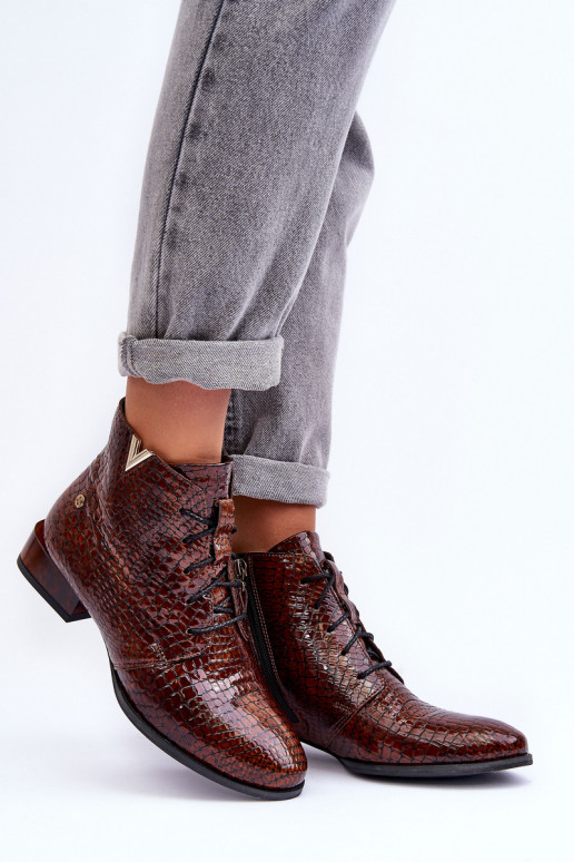 Damenstiefel Es mussciejka 5743C-02 braune Farbe