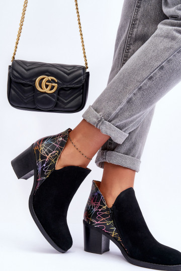 Bottes pour femmes avec des talons Il fautciejka 04492-99 couleur noire