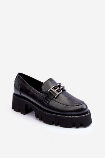 Dames Leer schoenen Mocassins met ornamenten Laura Messi 2699 zInart 2
