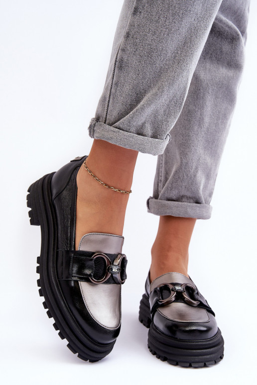 Lederstiefeletten mit fester Sohle schZuarze Farbe Elkiza Lederstiefeletten mit fester Sohle schZuarze Farbe Elkiza