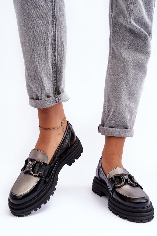 Lederstiefeletten mit fester Sohle schZuarze Farbe Elkiza Lederstiefeletten mit fester Sohle schZuarze Farbe Elkiza