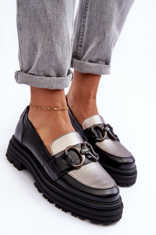 Lederstiefeletten mit fester Sohle schZuarze Farbe Elkiza Lederstiefeletten mit fester Sohle schZuarze Farbe Elkiza