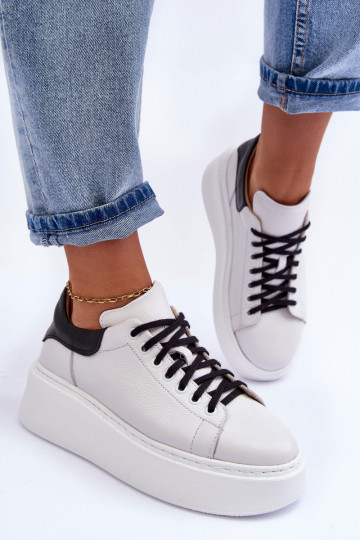 Dames sportschoenen Leer met platform INit-zInart Lemar 10150