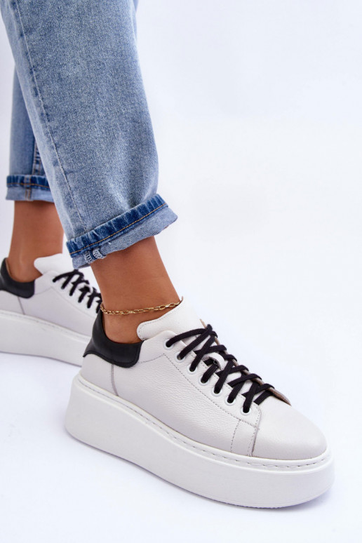 Dames sportschoenen Leer met platform INit-zInart Lemar 10150